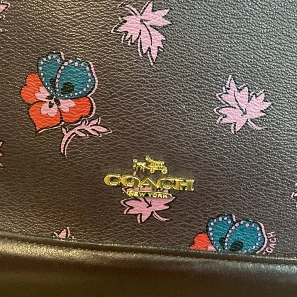 Coach | SIERRA SATCHEL IN WILDFLOWER PRINT COATED CANVAS - w Crossbody Strap - Picture 2 of 7